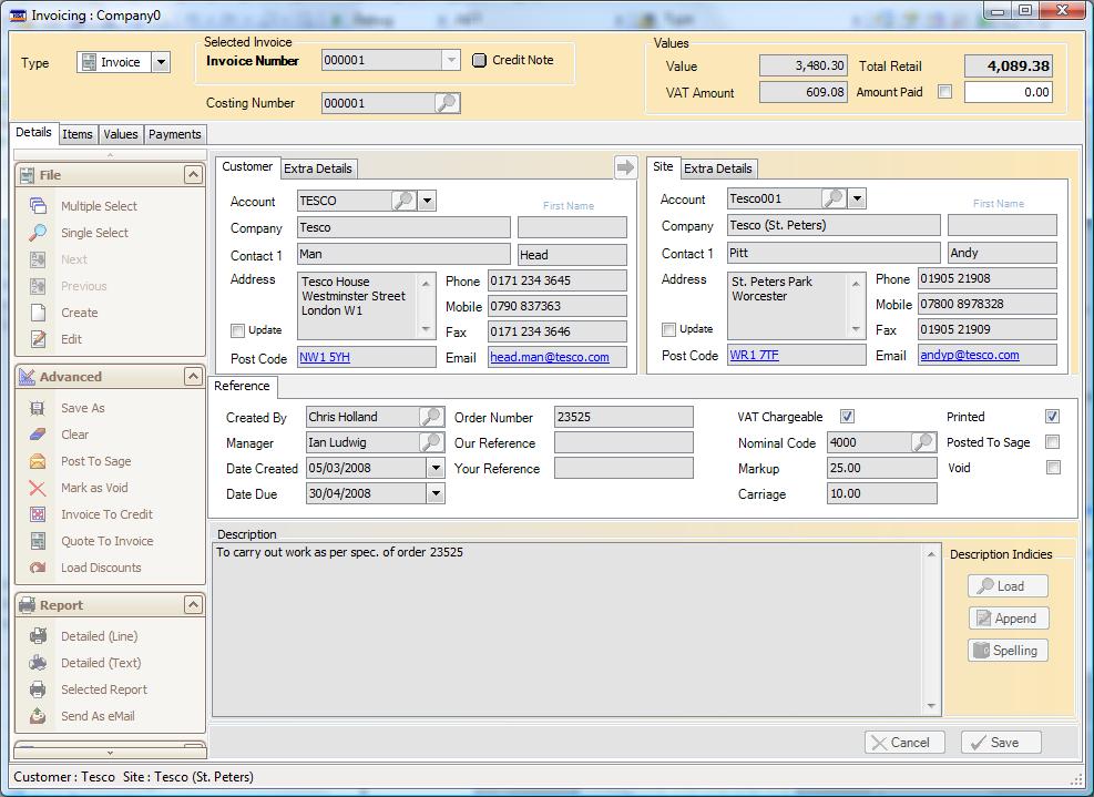 Cypher1 Invoicing